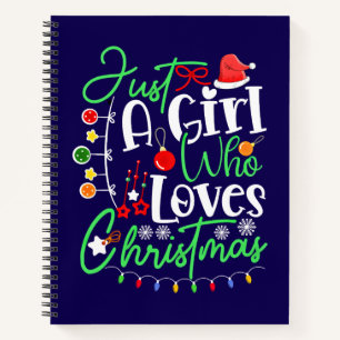 Nur ein Mädchen, das Weihnachten-64714 Lieben Notizbuch