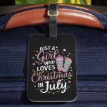 Nur ein Mädchen, das Weihnachten im Juli Lieben So Gepäckanhänger<br><div class="desc">Just A Girl Who Lieben Weihnachten im Juli Hawaiian Sommerurlaub</div>