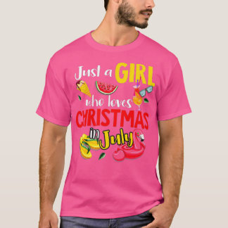 Nur ein Mädchen, das Weihnachten im Juli Lieben So T-Shirt