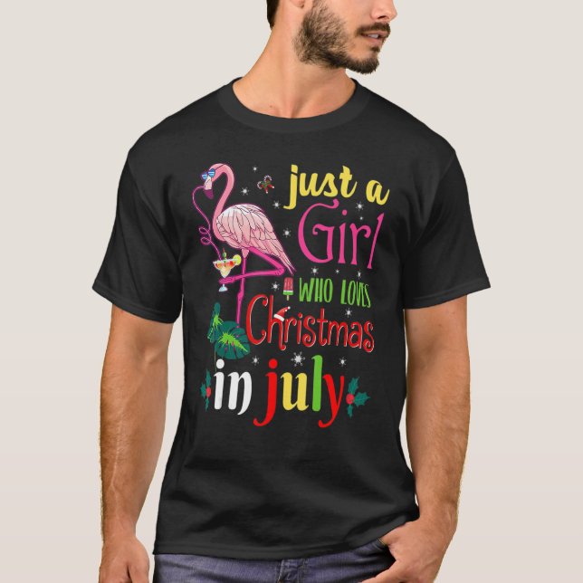 Nur ein Mädchen, das Weihnachten im Juli Lieben T-Shirt (Vorderseite)