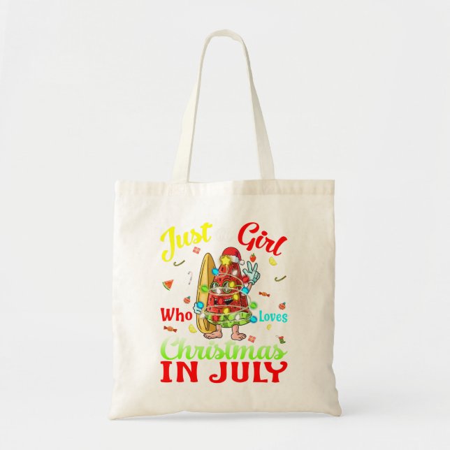 Nur ein Mädchen, das Weihnachten im Juli Lieben Wa Tragetasche (Vorne)