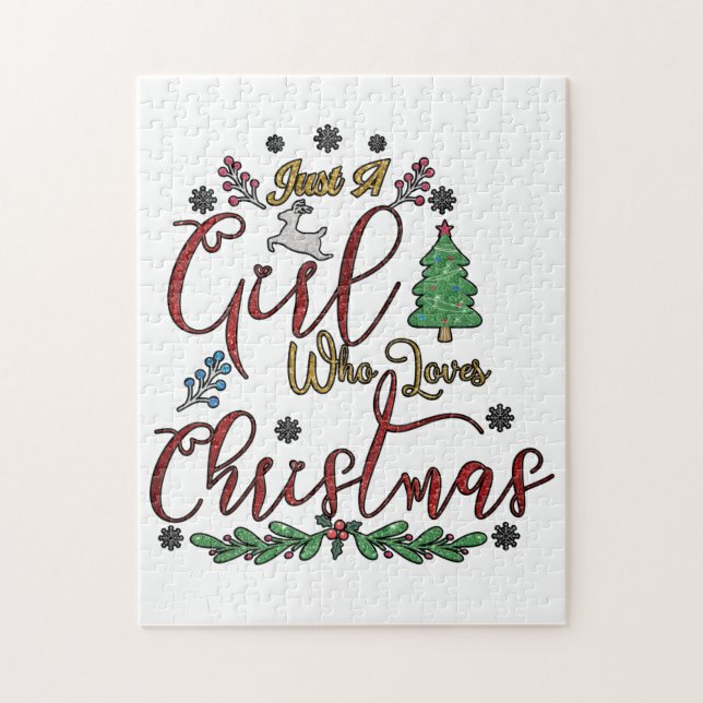 Nur ein Mädchen, das Weihnachten Lieben (Vertikal)