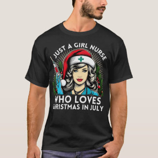 Nur ein Mädchen, das Weihnachten Lieben im Juli Kr T-Shirt