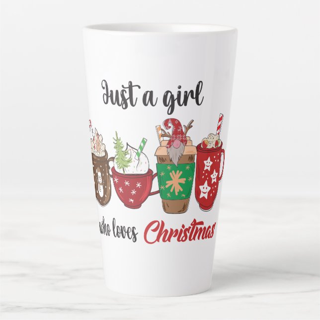 Nur ein Mädchen, das Weihnachten Lieben Milchtasse (Vorderseite)