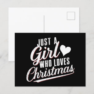 Nur ein Mädchen, das Weihnachten liebt 