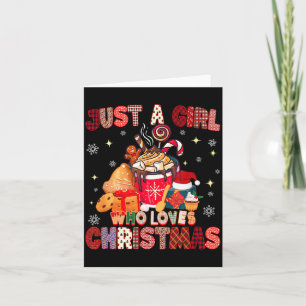 Nur ein Mädchen, das Weihnachten liebt, Heißer Kak Karte