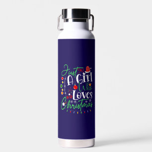 Nur ein Mädchen, das Weihnachten liebt Trinkflasche