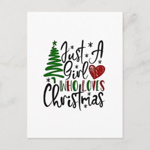 Nur ein Mädchen, das Weihnachten liebt Xmas Liebha