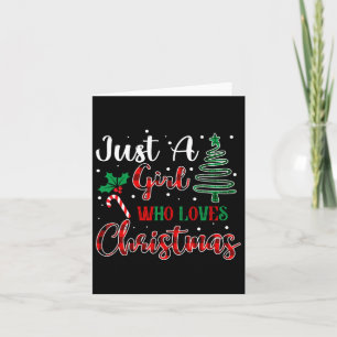Nur ein Mädchen, das Weihnachten Weihnachten Weihn Karte