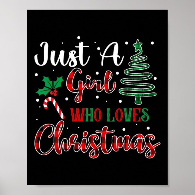 Nur ein Mädchen, das Weihnachten Weihnachten Weihn Poster (Vorne)