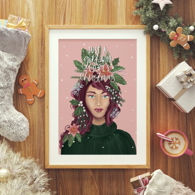 Nur ein Mädchen, das Weihnachts-Schönheit Liebe Poster (Von Creator hochgeladen)