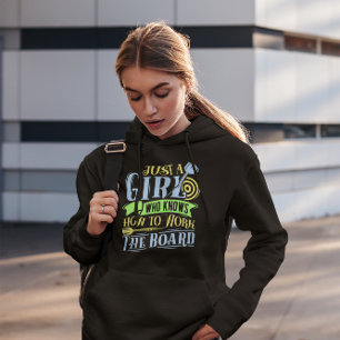 Nur ein Mädchen, das weiß, wie man das Board arbei Hoodie