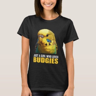Nur ein Mädchen, das Wellensittiche liebt. Wellens T-Shirt