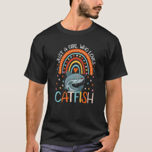 Nur ein Mädchen, das Wels für Frauen Mädchen Kinde T-Shirt