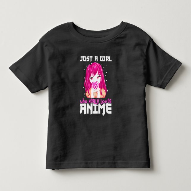 Nur ein Mädchen, das wirklich Anime Liebe Kleinkind T-shirt (Vorderseite)