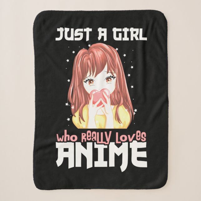 Nur ein Mädchen, das wirklich Anime Liebe Sherpadecke (Vorderseite)