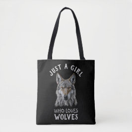 Nur ein Mädchen, das Wölfe Liebe Tasche
