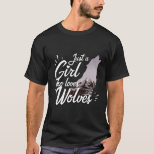 Nur ein Mädchen, das Wölfe Liebe - Wolf T-Shirt