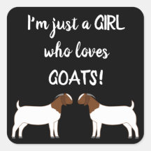 Nur ein Mädchen, das Ziegen Liebe - Boer Goat