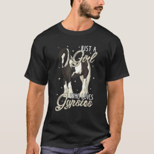 Nur ein Mädchen, das Zigeuner liebt Schwarzer Pint T-Shirt