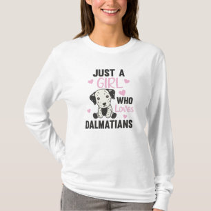 Nur ein Mädchen Der Dalmatiner Lieben Kawaii T-Shirt