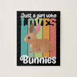 Nur ein Mädchen, die Bunnies Ostersonne Lieben Nie