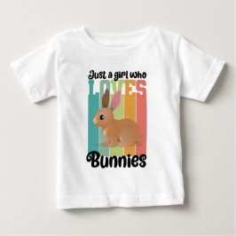 Nur ein Mädchen, die Bunnies Ostersonne Lieben Nie Baby T-shirt
