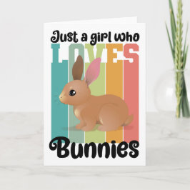 Nur ein Mädchen, die Bunnies Ostersonne Lieben Nie Karte