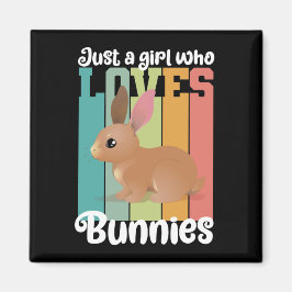 Nur ein Mädchen, die Bunnies Ostersonne Lieben Nie Magnet