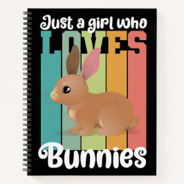 Nur ein Mädchen, die Bunnies Ostersonne Lieben Nie Notizbuch