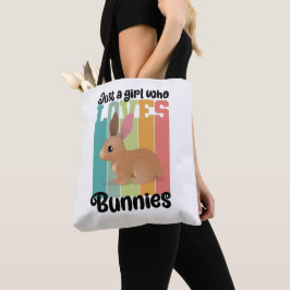Nur ein Mädchen, die Bunnies Ostersonne Lieben Nie Tasche