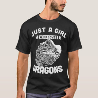 Nur ein Mädchen, die Lieben Bärendrachen Tiny dino T-Shirt