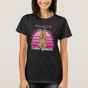Nur ein Mädchen, die Lieben Cocker Spaniel Niedlic T-Shirt