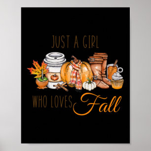 Nur ein Mädchen, die Lieben fallen Pumpen Gewürz L Poster