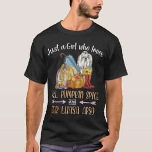 Nur ein Mädchen, die Lieben fallen Pumpkin Gewürz  T-Shirt