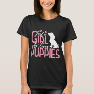 Nur ein Mädchen, die Lieben Welpen Welpen Welpen H T-Shirt