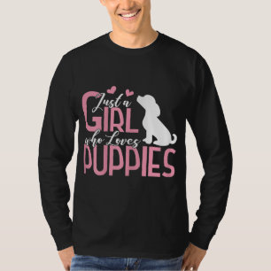 Nur ein Mädchen, die Lieben Welpen Welpen Welpen H T-Shirt