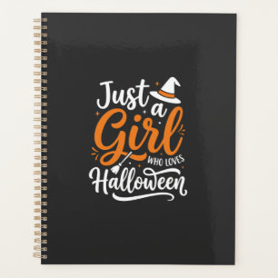 Nur ein Mädchen Halloween-Vektorkunst Planer