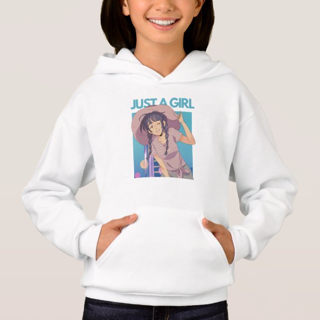 Nur ein Mädchen Hoodie (Vorderseite)
