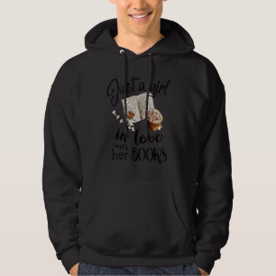 Nur ein Mädchen in Liebe mit ihrem Buchwurm Librar Hoodie