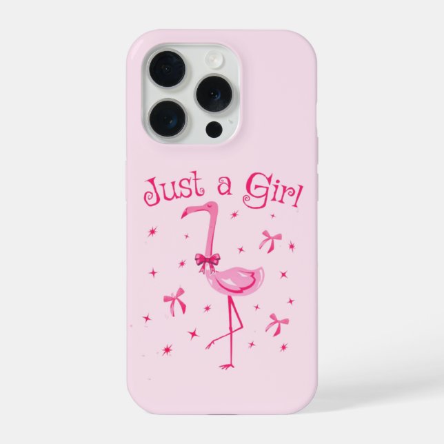 “‘Nur ein Mädchen’ iPhone 15 Pro Hülle (Rückseite)