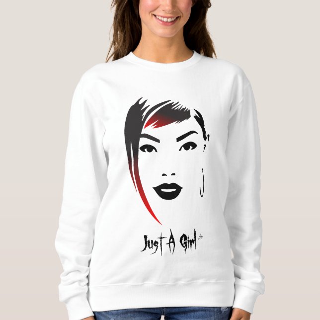 Nur ein Mädchen mit roten Haaren Sweatshirt (Vorderseite)