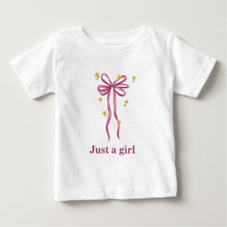 Nur Ein Mädchen Rosa Schleifen-T-Shirt Baby T-shirt