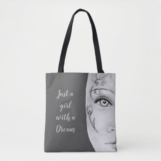 Nur ein Mädchen-Tote Tasche (Vorderseite)