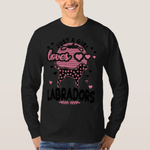 Nur ein Mädchen, wie Lieben Labradors Labrador Ret T-Shirt