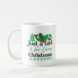 Nur ein Mädchen, wie Lieben Weihnachten Kaffeetasse