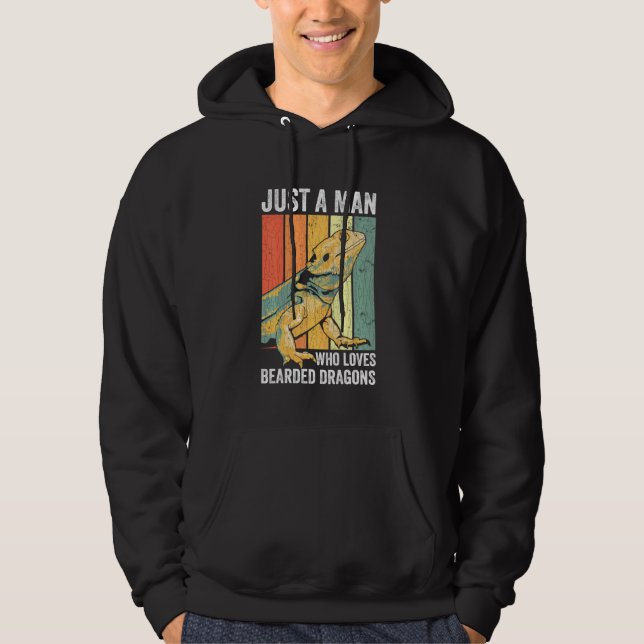 Nur ein Mann, der die Lieben von Drachenmännern ha Hoodie (Vorderseite)