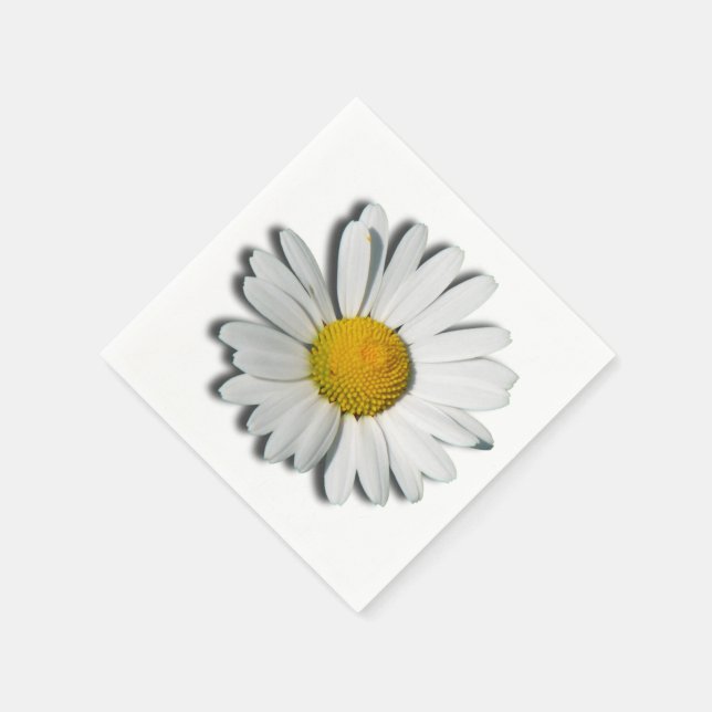 Nur ein Marguerite Blossom + Ihr Text und Ihre Ide Serviette (Ecke)