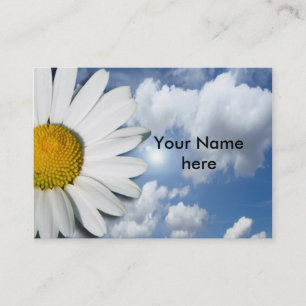 Nur ein Marguerite Blossom + Ihr Text und Ihre Ide Visitenkarte