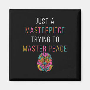 Nur ein Masterpiece Mental Health Awareness Green Magnet